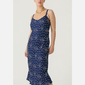 JCrew ‘Gwenyth’  blue slip Dress size 14